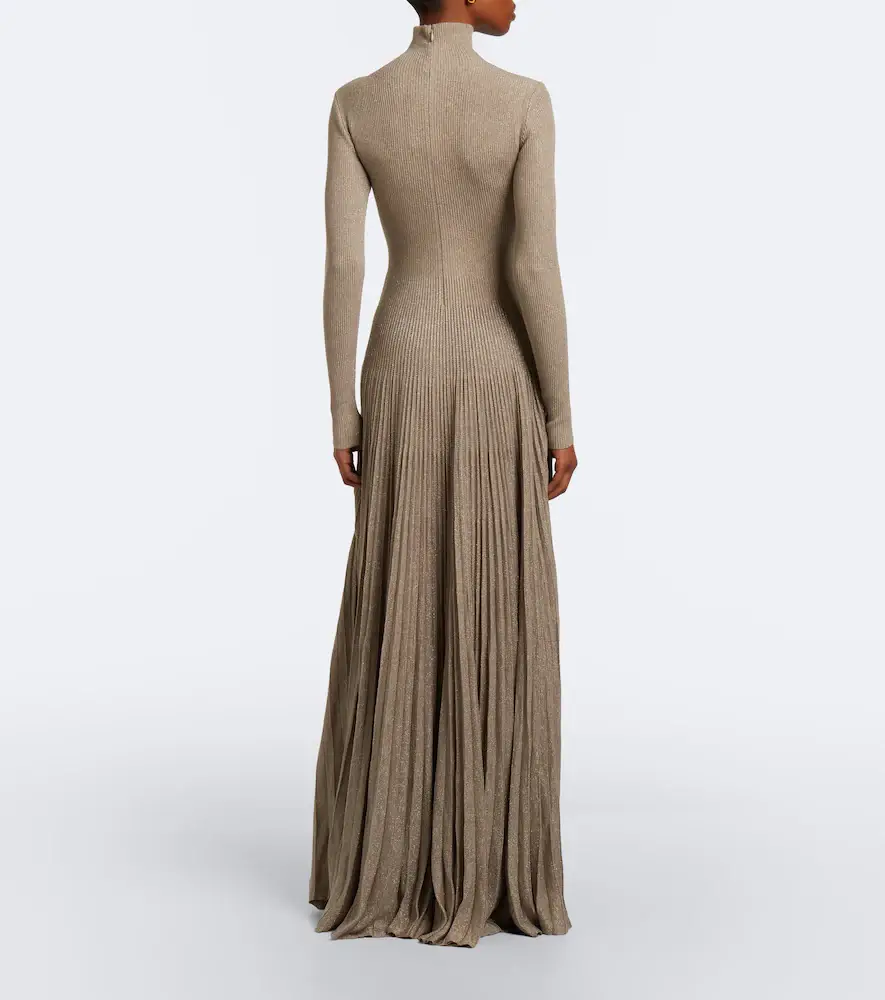 Ralph Lauren Collection Knitted pleated maxi dress | Thumbnail 4 Ralph Lauren Collection Knitted pleated maxi dress | Thumbnail 4
