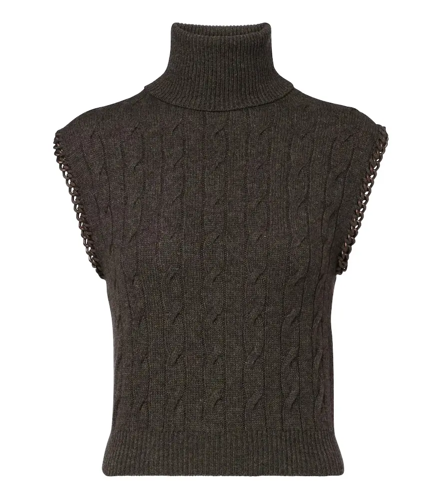 Ralph Lauren Collection Cable-knit cashmere sweater vest