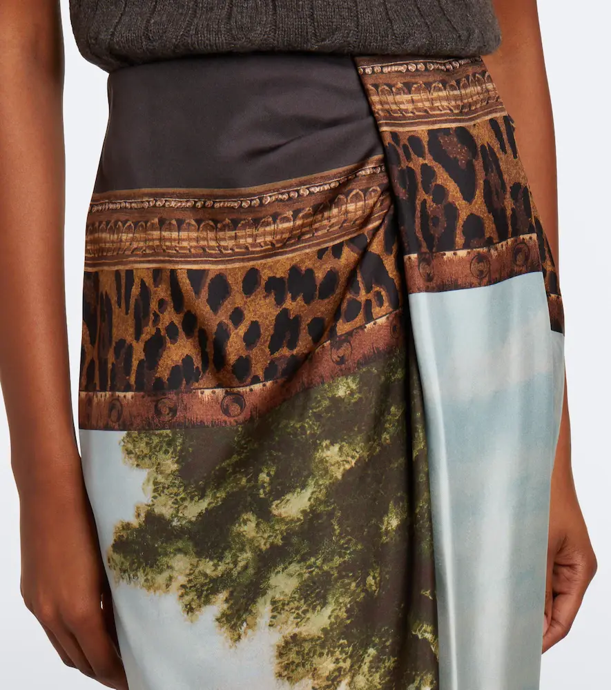 Ralph Lauren Collection Debbie printed silk twill midi skirt | Thumbnail 4 Ralph Lauren Collection Debbie printed silk twill midi skirt | Thumbnail 4