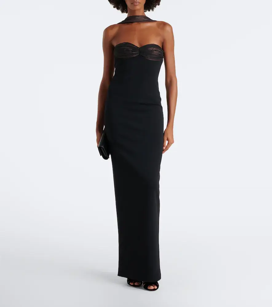 Retrofête Retrofête Daufine scarf-detail open-back gown | Thumbnail 5 Retrofête Retrofête Daufine scarf-detail open-back gown | Thumbnail 5