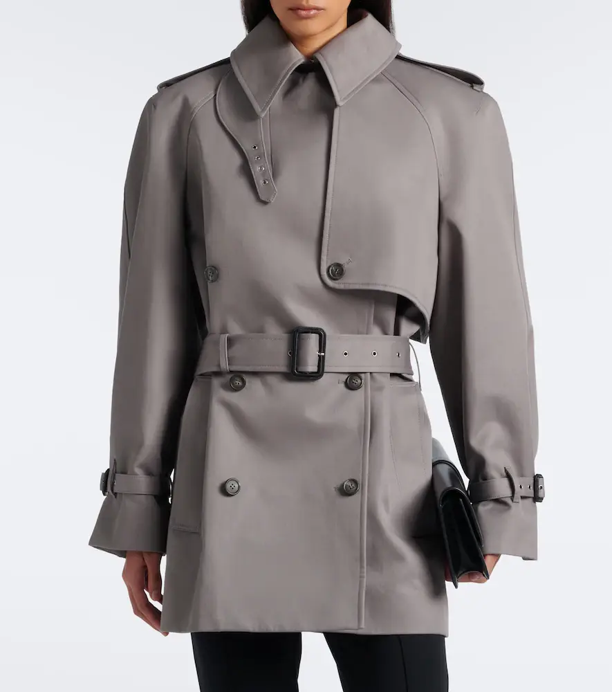 Mugler Double-breasted cotton trench coat | Thumbnail 3 Mugler Double-breasted cotton trench coat | Thumbnail 3