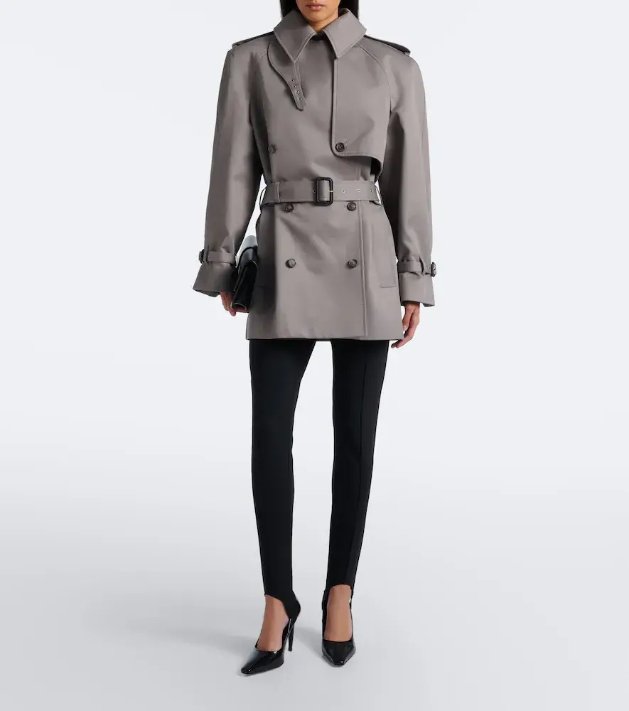 Mugler Double-breasted cotton trench coat | Thumbnail 4 Mugler Double-breasted cotton trench coat | Thumbnail 4