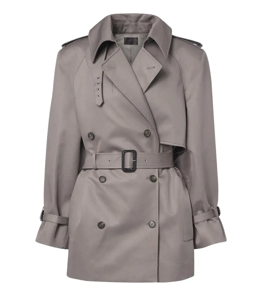 Double-breasted cotton trench coat Double-breasted cotton trench coat