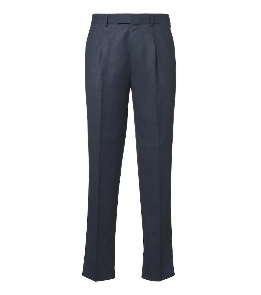 Zegna Wool flannel straight pants