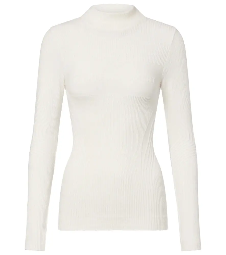 Perfect Moment Chalet ribbed-knit ski top