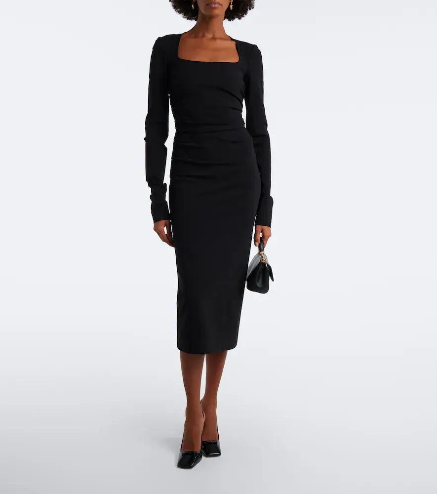 Dolce & Gabbana Ruched jersey midi dress | Thumbnail 2 Dolce & Gabbana Ruched jersey midi dress | Thumbnail 2