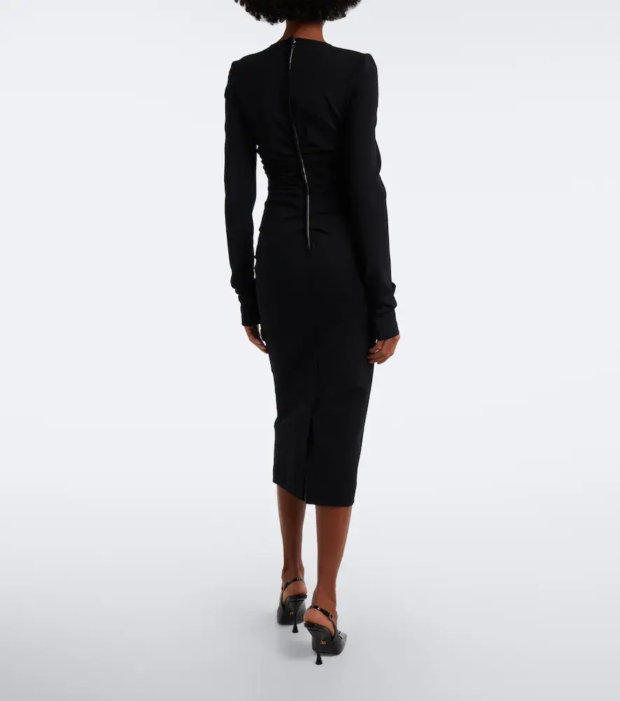 Dolce & Gabbana Ruched jersey midi dress | Thumbnail 6 Dolce & Gabbana Ruched jersey midi dress | Thumbnail 6