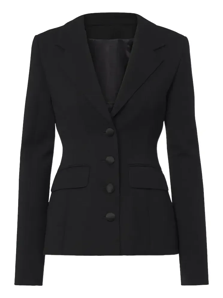 Virgin wool crêpe blazer Virgin wool crêpe blazer