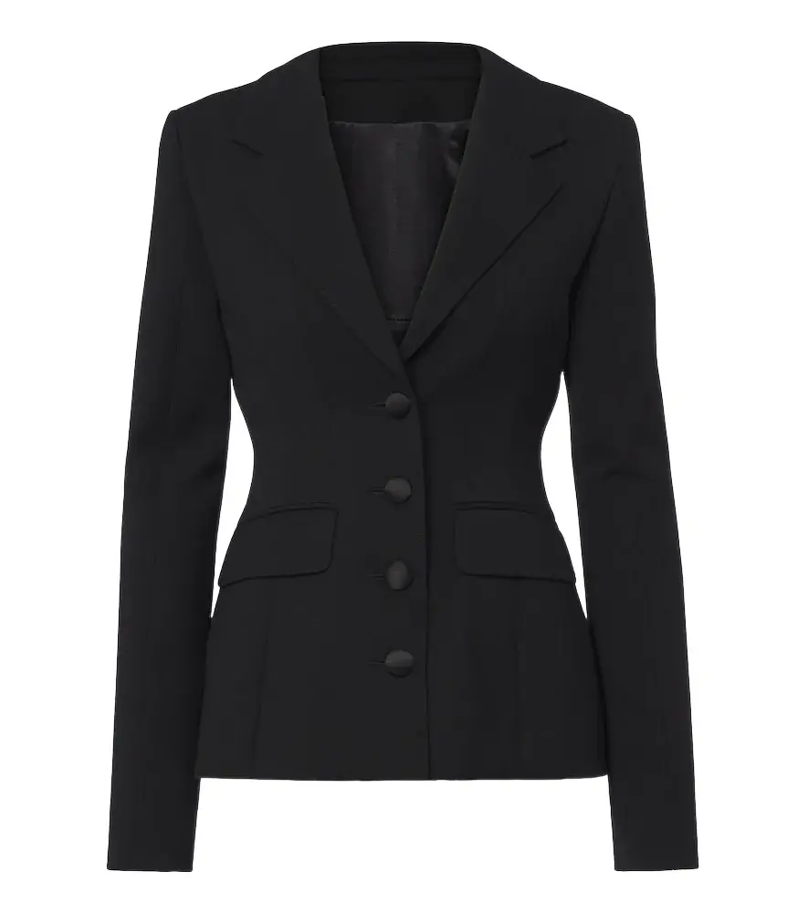 Virgin wool crêpe blazer Virgin wool crêpe blazer
