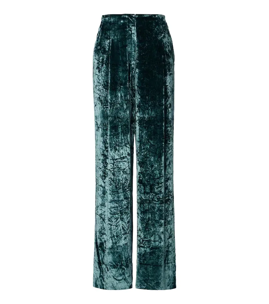 Elan velvet wide-leg pants Elan velvet wide-leg pants