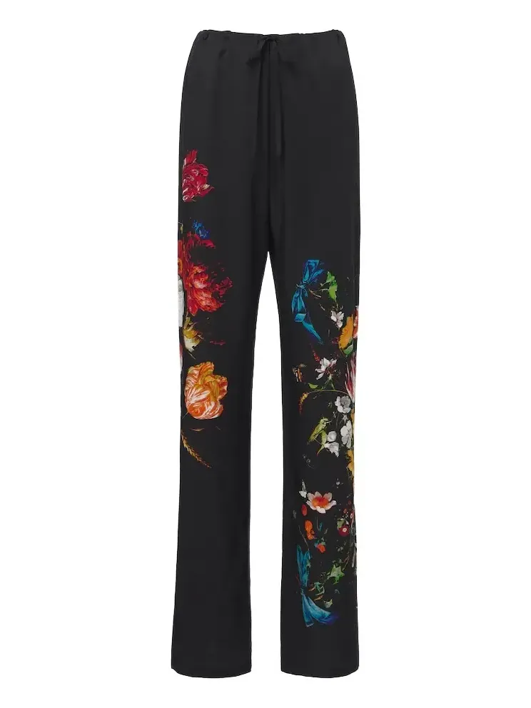 Dries Van Noten Floral straight pants
