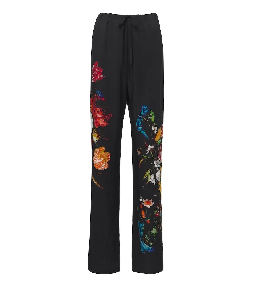 Dries Van Noten Floral straight pants