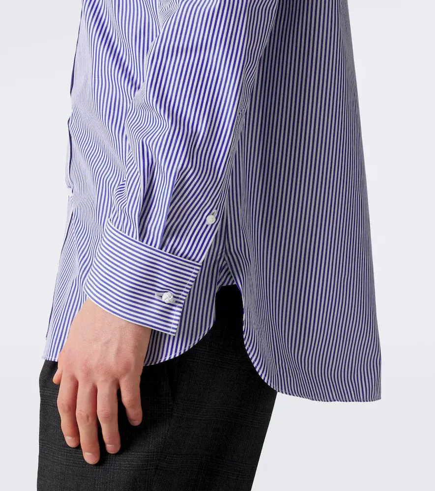 Ralph Lauren Purple Label Striped cotton poplin shirt | Thumbnail 4 Ralph Lauren Purple Label Striped cotton poplin shirt | Thumbnail 4
