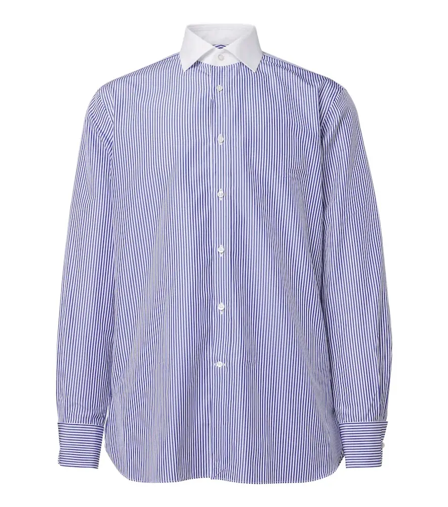 Ralph Lauren Purple Label Striped cotton poplin shirt