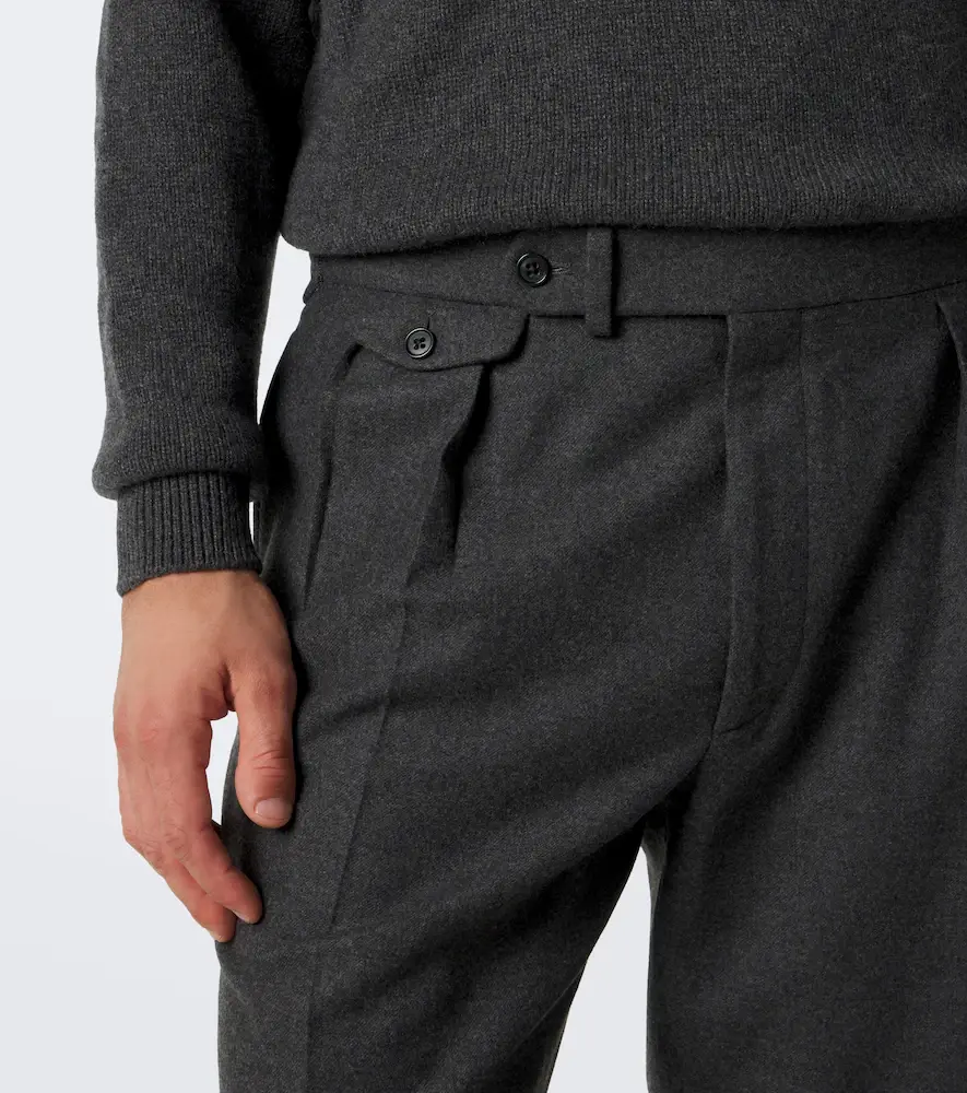Ralph Lauren Purple Label Gregory pleated wool straight pants | Thumbnail 2 Ralph Lauren Purple Label Gregory pleated wool straight pants | Thumbnail 2