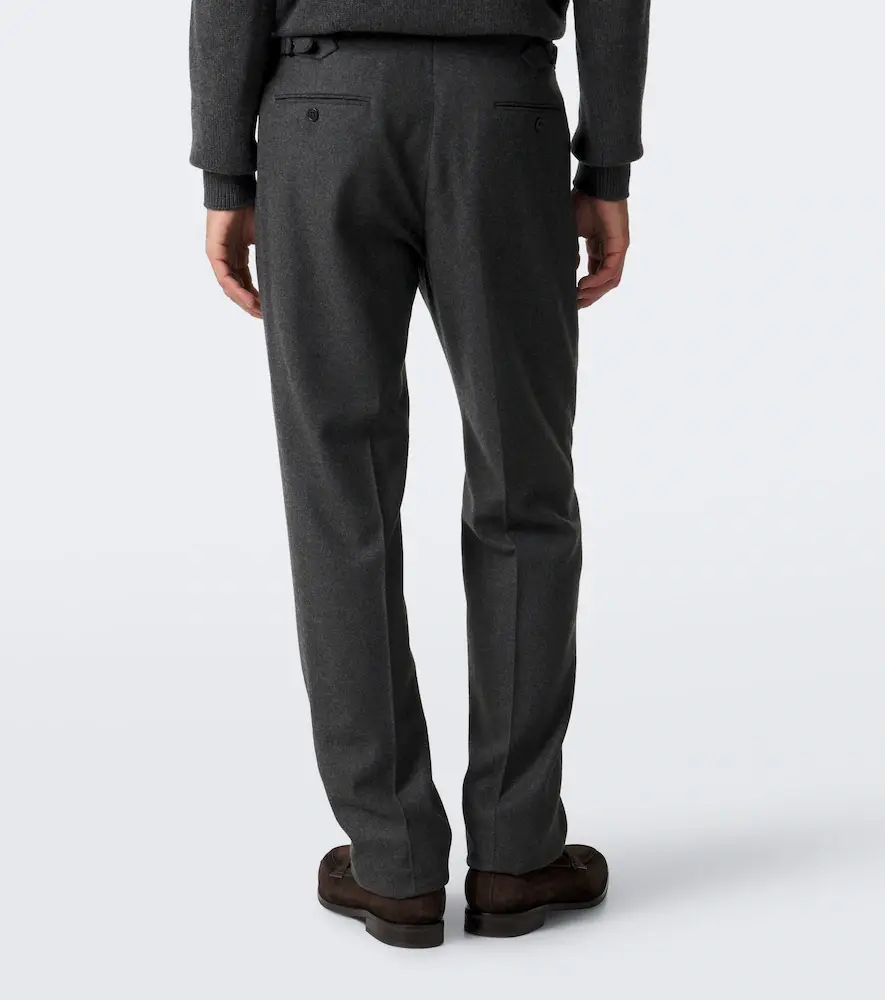 Ralph Lauren Purple Label Gregory pleated wool straight pants | Thumbnail 5 Ralph Lauren Purple Label Gregory pleated wool straight pants | Thumbnail 5