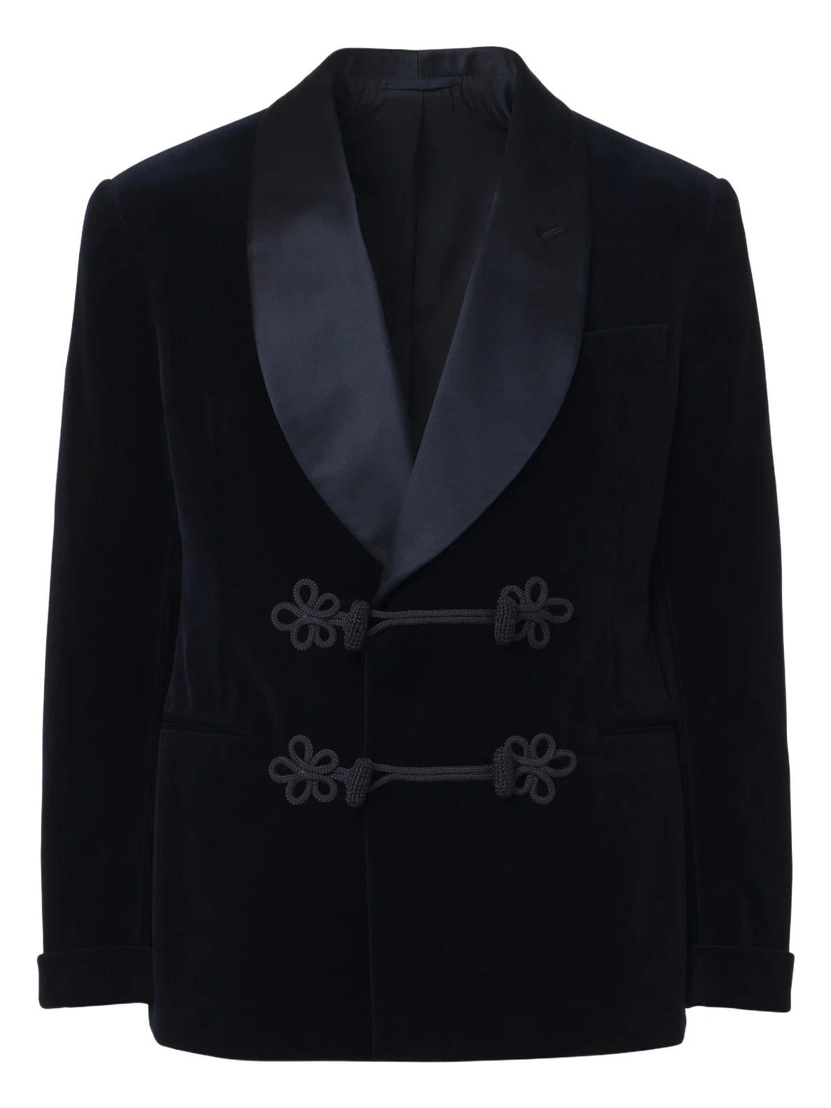 Ralph Lauren Purple Label Double-breasted cotton velvet tuxedo jacket