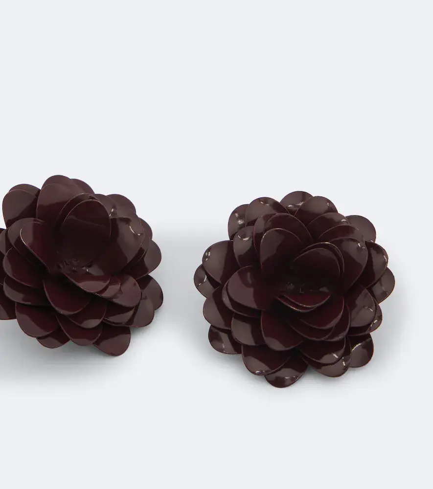 Victoria Beckham Bunched Petal clip-on earrings | Thumbnail 2 Victoria Beckham Bunched Petal clip-on earrings | Thumbnail 2