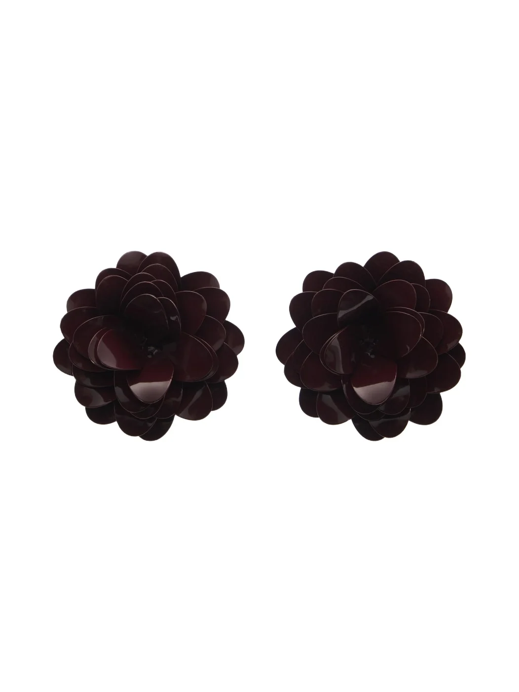 Bunched Petal clip-on earrings