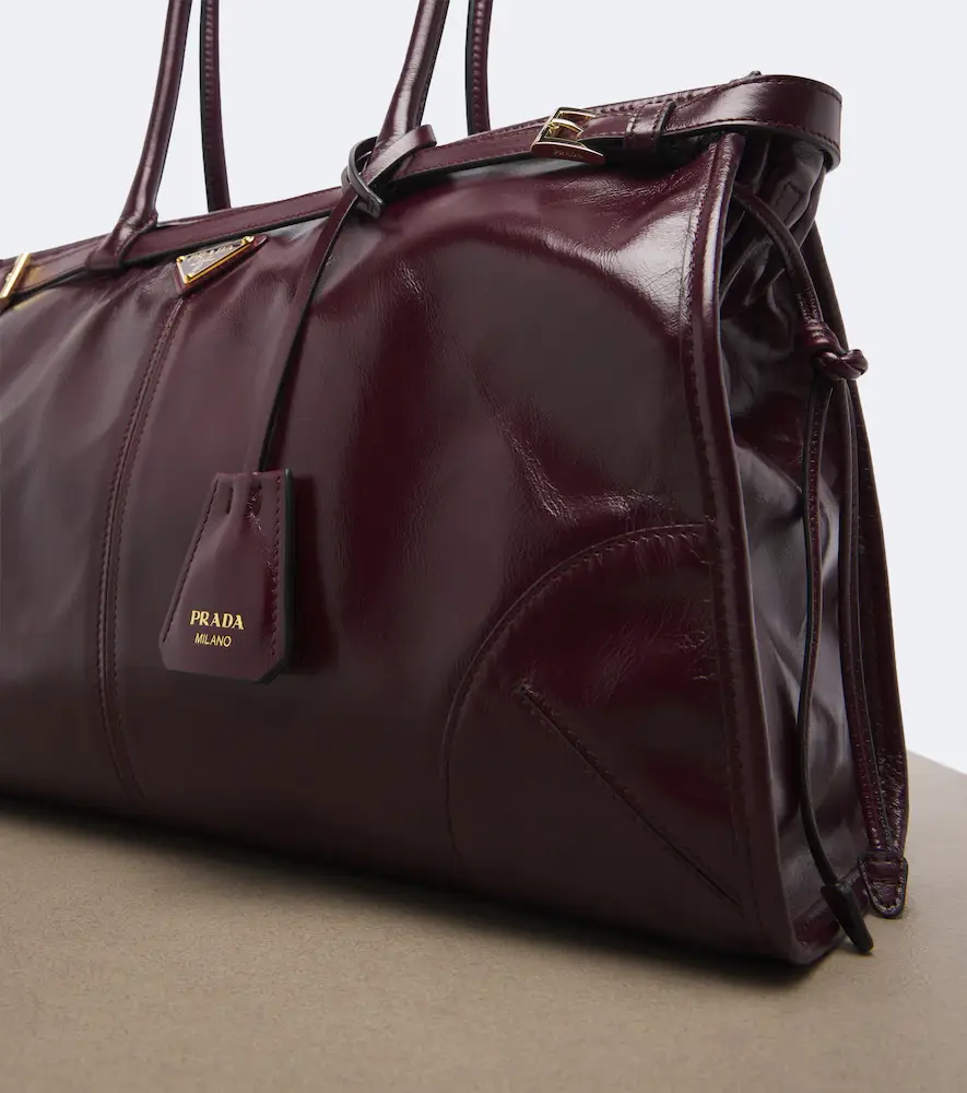 Prada Bonnie Large leather shoulder bag | Thumbnail 4