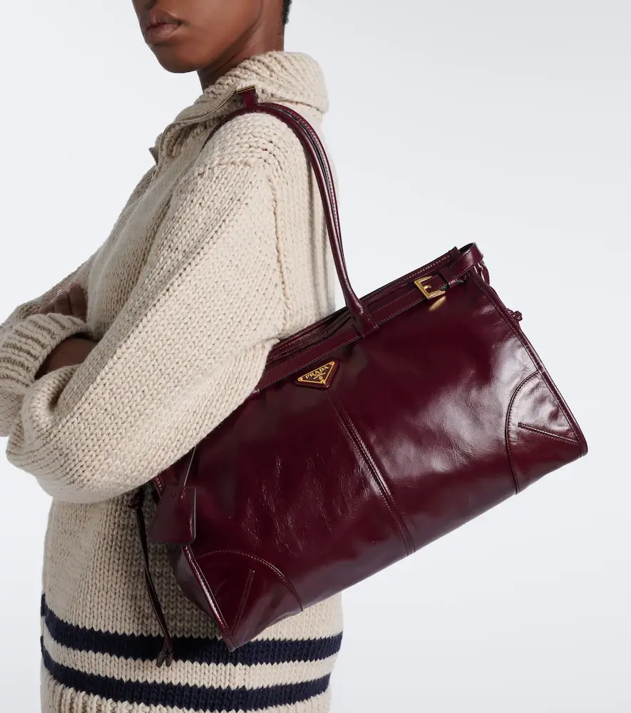 Prada Bonnie Large leather shoulder bag | Thumbnail 5