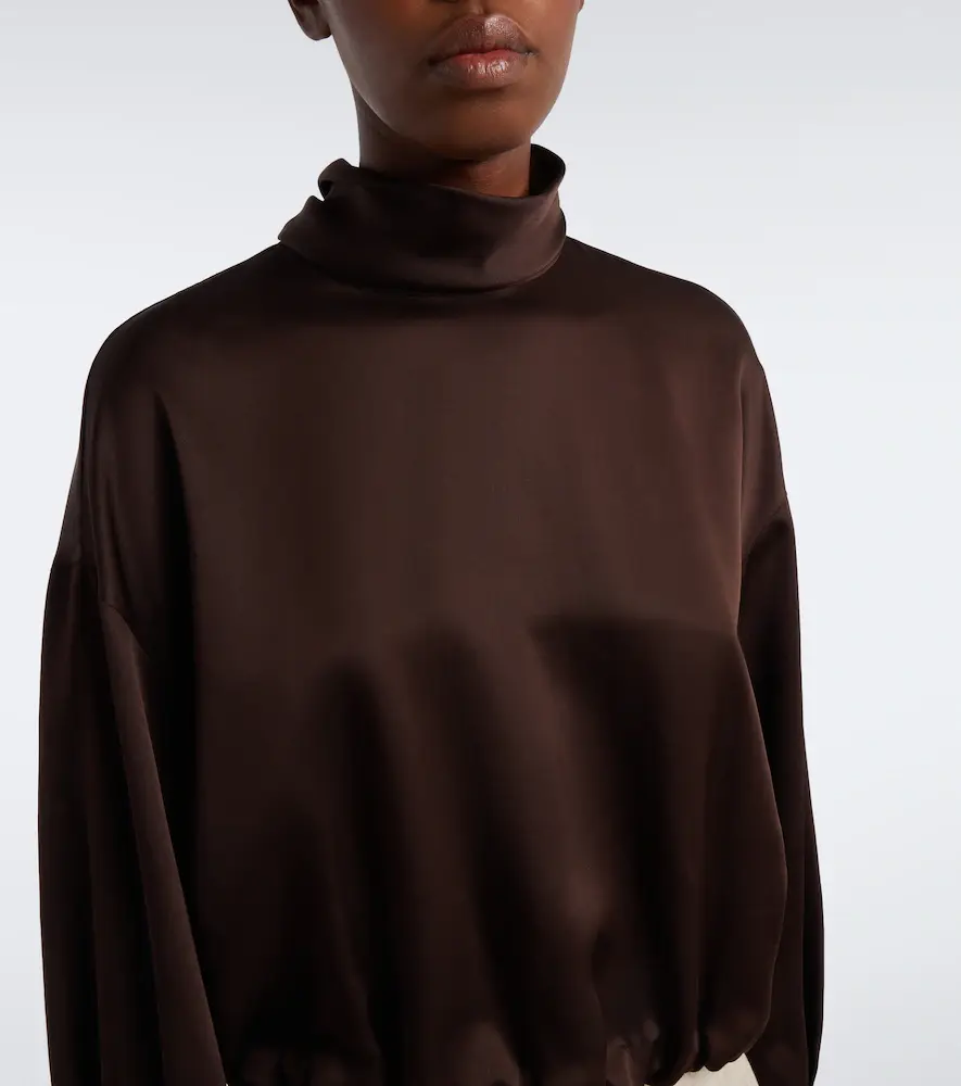 Brunello Cucinelli Silk satin top | Thumbnail 4 Brunello Cucinelli Silk satin top | Thumbnail 4