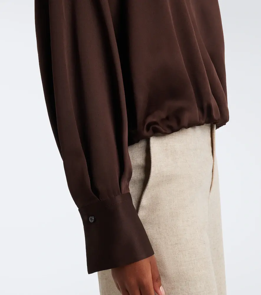 Brunello Cucinelli Silk satin top | Thumbnail 6 Brunello Cucinelli Silk satin top | Thumbnail 6