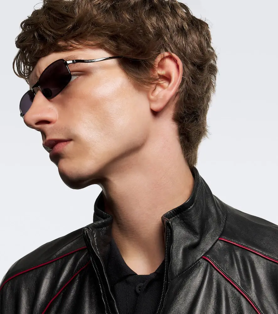 Balenciaga Logo rectangular sunglasses | Thumbnail 2 Balenciaga Logo rectangular sunglasses | Thumbnail 2