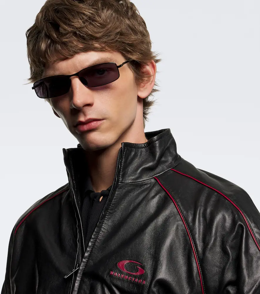 Balenciaga Logo rectangular sunglasses | Thumbnail 3 Balenciaga Logo rectangular sunglasses | Thumbnail 3