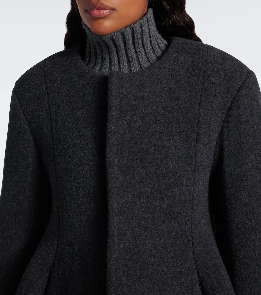 Bottega Veneta Pleated wool-blend coat | Thumbnail 2 Bottega Veneta Pleated wool-blend coat | Thumbnail 2