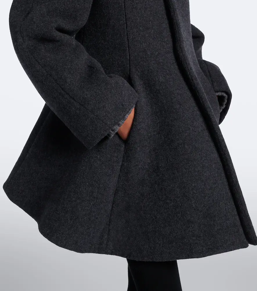 Bottega Veneta Pleated wool-blend coat | Thumbnail 3 Bottega Veneta Pleated wool-blend coat | Thumbnail 3