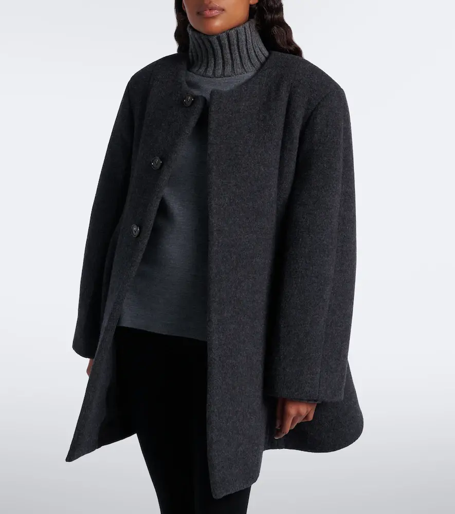 Bottega Veneta Pleated wool-blend coat | Thumbnail 4 Bottega Veneta Pleated wool-blend coat | Thumbnail 4