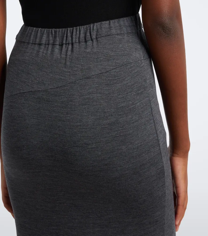 Junya Watanabe Wool jersey maxi skirt | Thumbnail 2 Junya Watanabe Wool jersey maxi skirt | Thumbnail 2