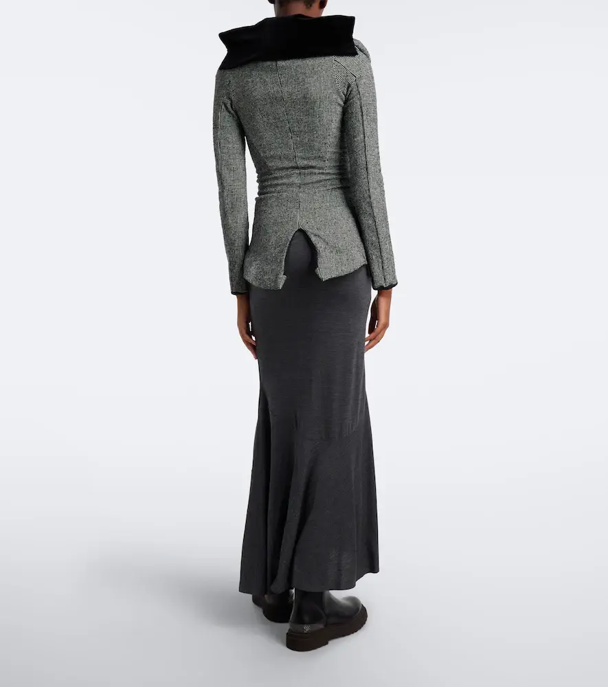 Junya Watanabe Wool jersey maxi skirt | Thumbnail 6 Junya Watanabe Wool jersey maxi skirt | Thumbnail 6