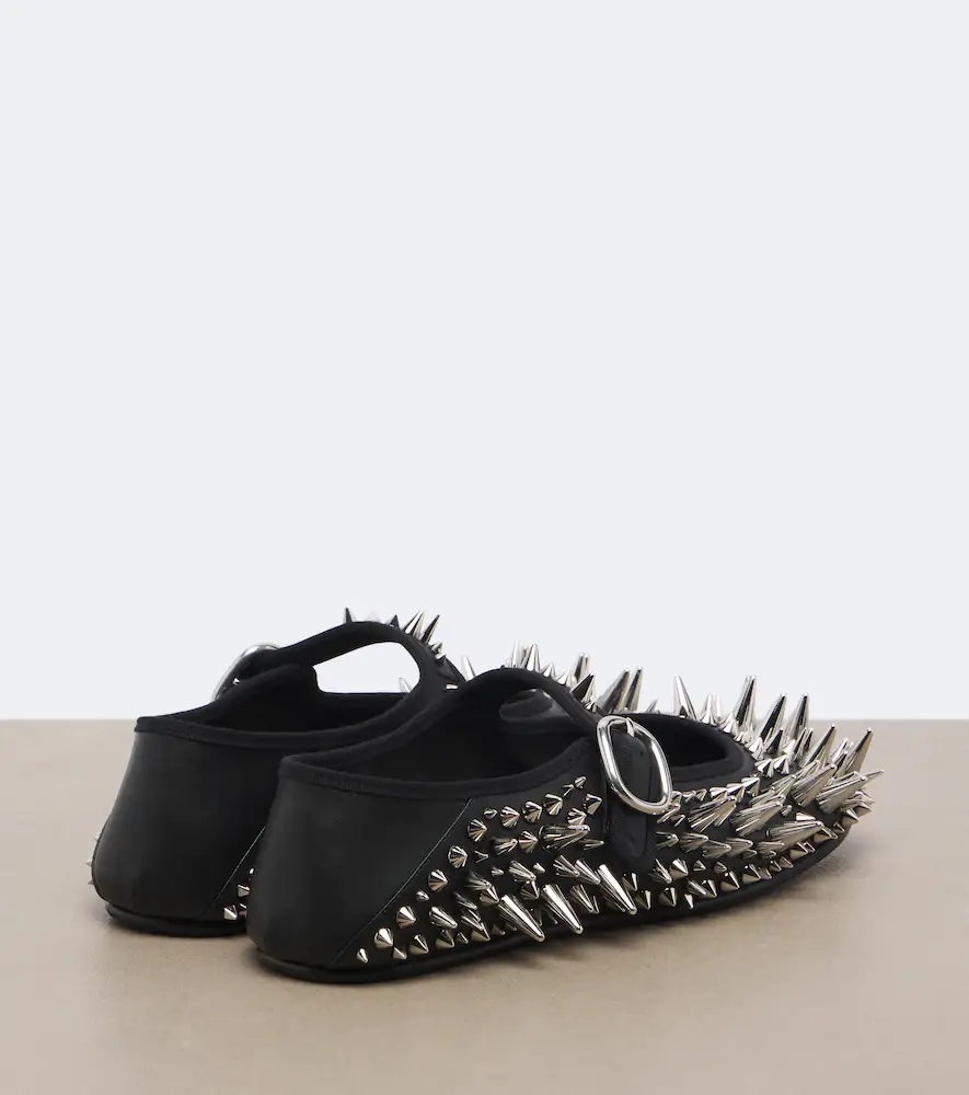 Bottega Veneta Veneziana spiked leather Mary Jane flats | Thumbnail 2 Bottega Veneta Veneziana spiked leather Mary Jane flats | Thumbnail 2