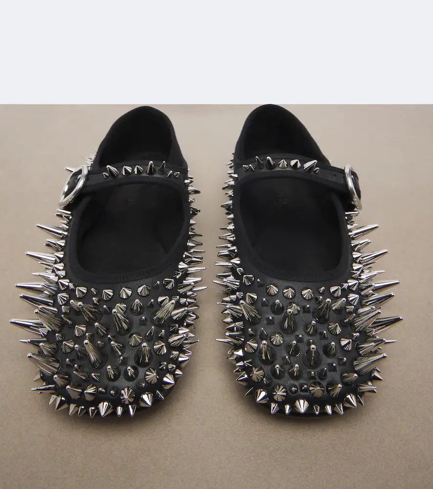 Bottega Veneta Veneziana spiked leather Mary Jane flats | Thumbnail 3 Bottega Veneta Veneziana spiked leather Mary Jane flats | Thumbnail 3
