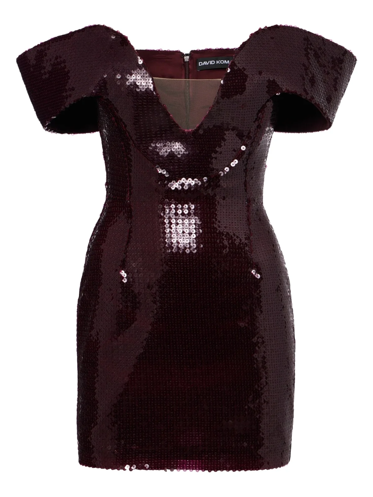 Sequined off-shoulder minidress