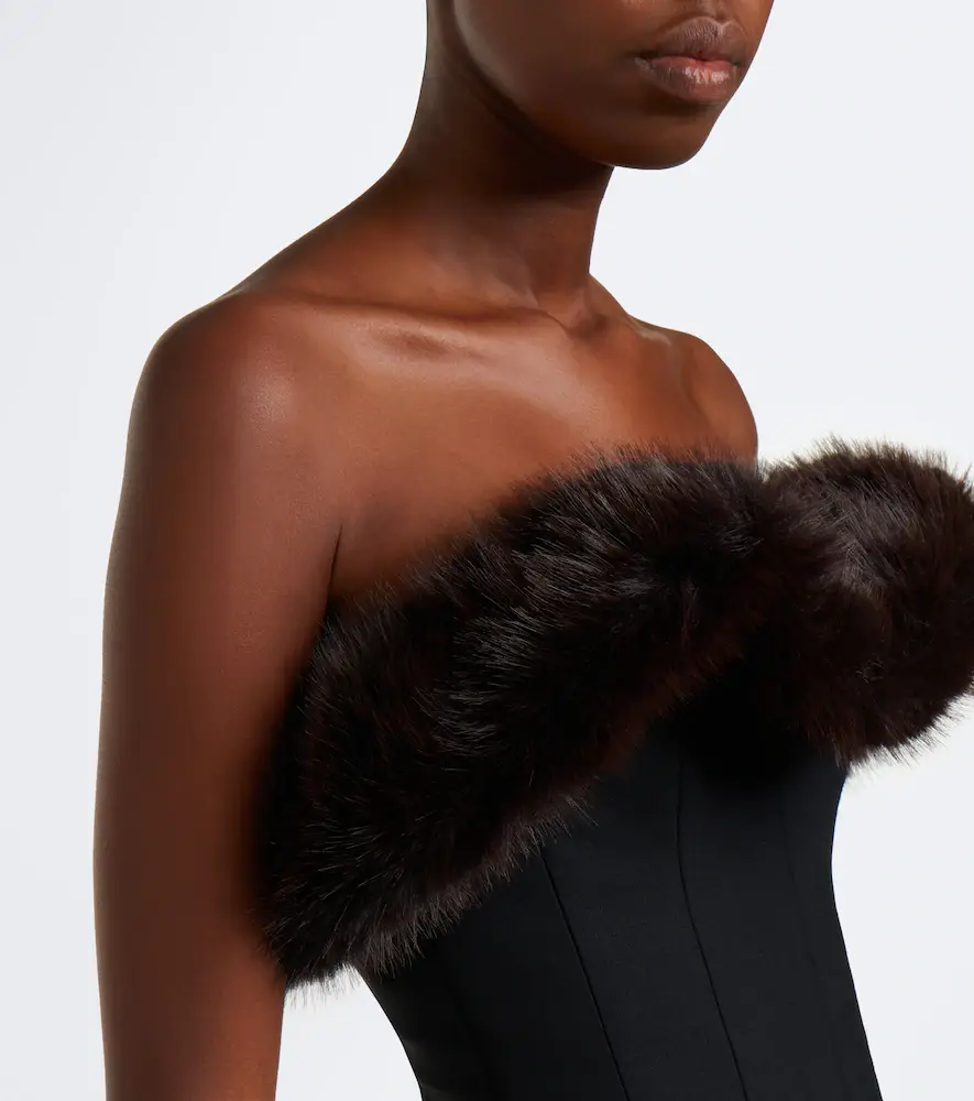 David Koma Wool-blend corset top | Thumbnail 2 David Koma Wool-blend corset top | Thumbnail 2