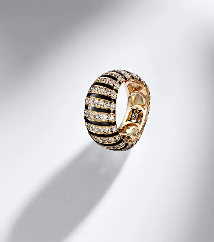 Kamyen Sandra 18kt gold and enamel ring with diamonds | Thumbnail 5 Kamyen Sandra 18kt gold and enamel ring with diamonds | Thumbnail 5