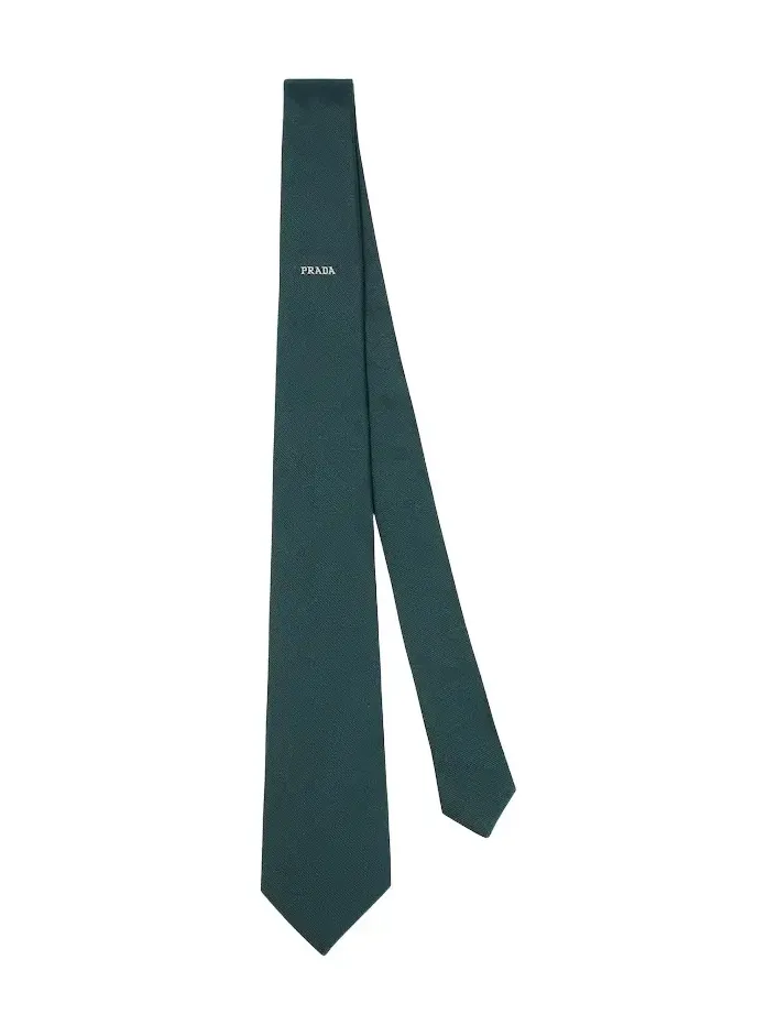 Logo silk tie Logo silk tie