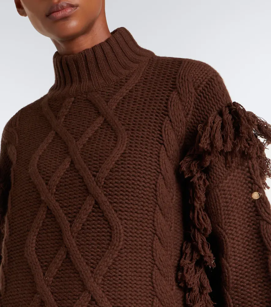 Goldbergh Brit cable-knit fringed wool sweater | Thumbnail 3 Goldbergh Brit cable-knit fringed wool sweater | Thumbnail 3