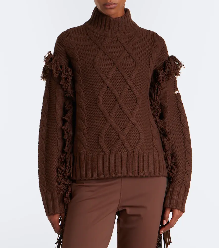 Goldbergh Brit cable-knit fringed wool sweater | Thumbnail 4 Goldbergh Brit cable-knit fringed wool sweater | Thumbnail 4