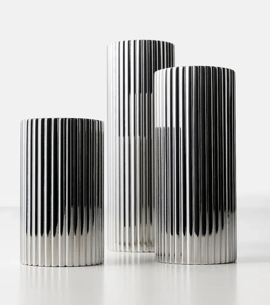 Georg Jensen Bernadotte set of 3 stainless steel candle holders by Sigvard Bernadotte | Thumbnail 4 Georg Jensen Bernadotte set of 3 stainless steel candle holders by Sigvard Bernadotte | Thumbnail 4