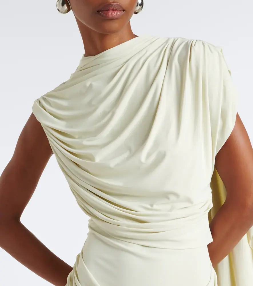 DE LA VALI Draped jersey gown | Thumbnail 4 DE LA VALI Draped jersey gown | Thumbnail 4