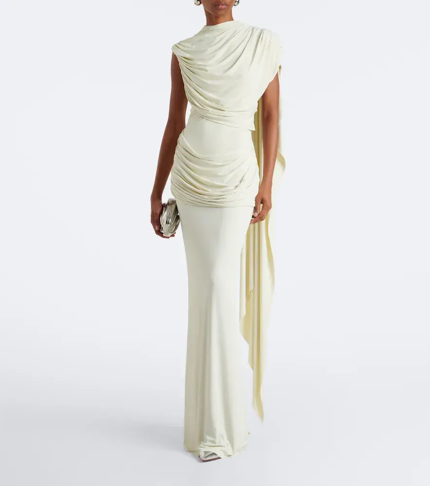DE LA VALI Draped jersey gown | Thumbnail 5 DE LA VALI Draped jersey gown | Thumbnail 5