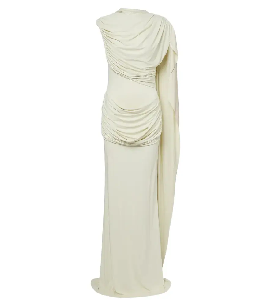 DE LA VALI Draped jersey gown