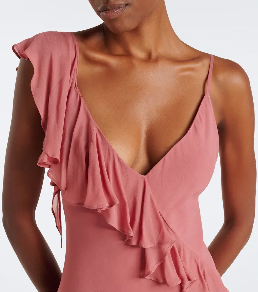 DE LA VALI Mayara ruffled scarf-detail georgette gown | Thumbnail 5 DE LA VALI Mayara ruffled scarf-detail georgette gown | Thumbnail 5