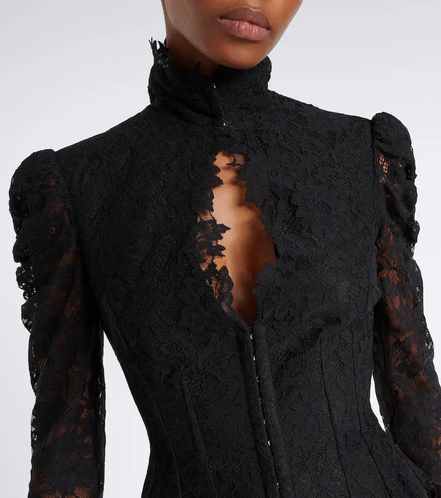 DE LA VALI Vitalis lace cotton-blend corset top | Thumbnail 4 DE LA VALI Vitalis lace cotton-blend corset top | Thumbnail 4