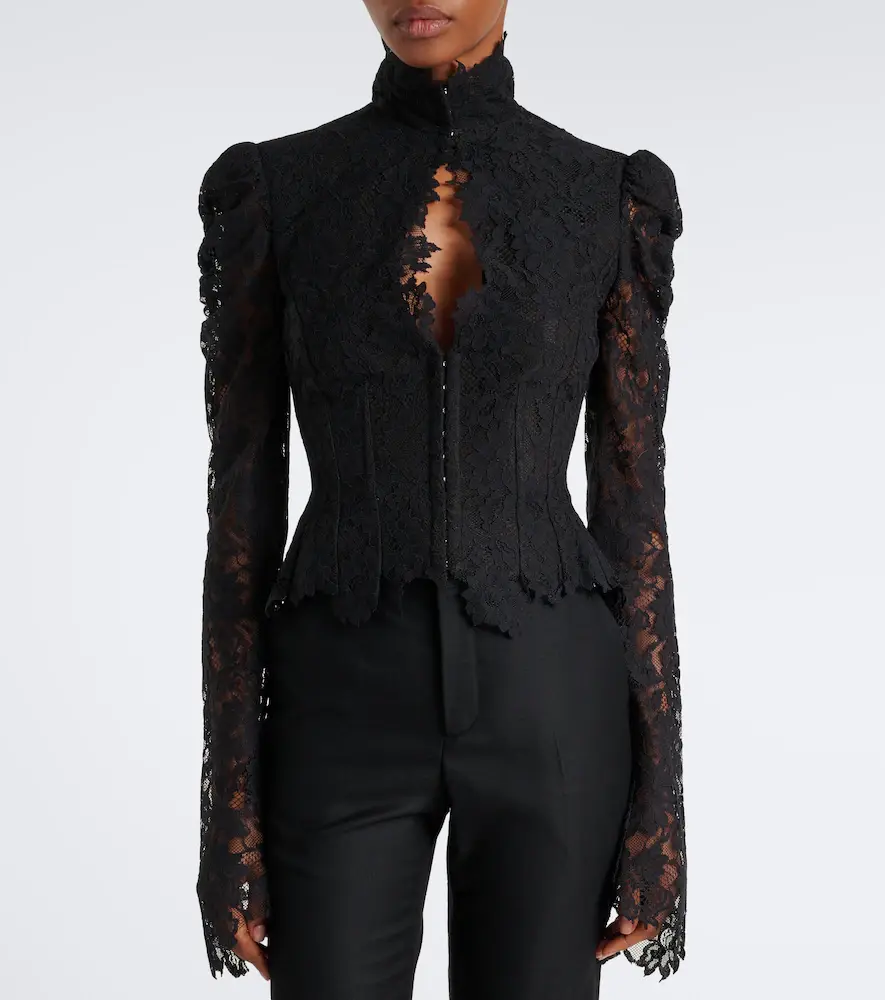 DE LA VALI Vitalis lace cotton-blend corset top | Thumbnail 5 DE LA VALI Vitalis lace cotton-blend corset top | Thumbnail 5