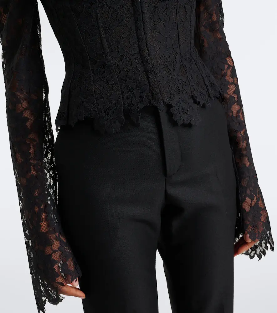 DE LA VALI Vitalis lace cotton-blend corset top | Thumbnail 6 DE LA VALI Vitalis lace cotton-blend corset top | Thumbnail 6